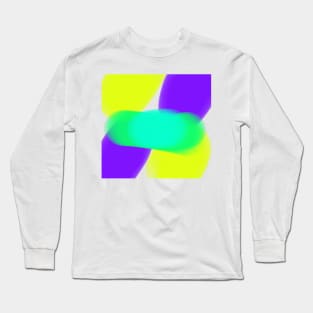 Colorful watercolor abstract texture art Long Sleeve T-Shirt